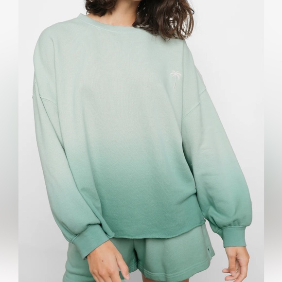 Rails Reeves Sweatshirt - Aqua Dip Dye - Picture 3 of 12